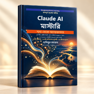 Claude AI মাস্টারি: শূন্য থেকে অ্যাডভান্সড বাংলা ইবুকের বইয়ের কভার